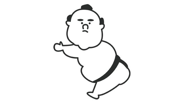 Oh!SUMOのキャラクターの御楢島（おならじま）のイラスト
